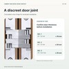 180 Degree Invisible Concealed Cross Door Hinge, Metal Hidden Folding