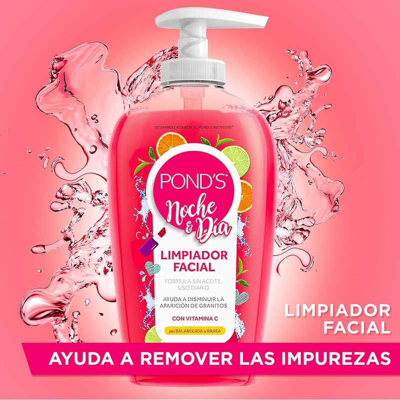 Pond's Limpiador Facial Noche y Día 220 ml