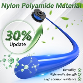 AC14RL3A Weed Wacker String Replacement for Ryobi One+, .065“ String Trimmer Line Refill Spool, Compatible with Ryobi 18V 24V 40V Cordless Trimmers(12 Spools, 3 Caps)