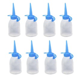 JuneTree 8 Pieces 1 Ounce 30ml Precision Tip Applicator Bottle Needle Tip Glue Applicator Bottle DIY Quilling Tool Oil Bottle Needle Bottle Squeeze Bottle
