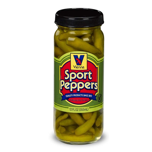 VIENNA SPORT PEPPERS, 12 OZ, FOR CHICAGO DOGS
