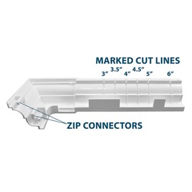 Adjustable 4 Piece Vinyl/PVC Post Trim (Fits 3" - 6.5" Posts) (3 Colors) (White)