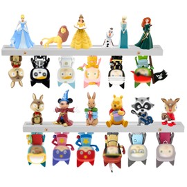 RZYLKA for Tonies Box Tonies Shelf Tonies Storage Wall Mounted Set of 2, for Tonie Storage Shelf Magnetic, Compatible with Tonie Box Player Character for Children Room (Gray)