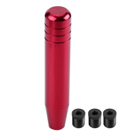 Qiilu Car Gear Knob, Universal 18 cm Aluminium Alloy Handgrip Gear Lever (Red) Gear Lever Car Tuning