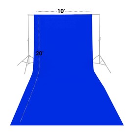 Glow Muslin Backdrop - 10x20' (Blue)