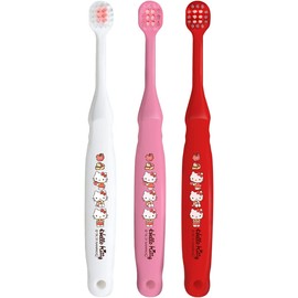 B-S20 Ebis Children's Toothbrush, Hello Kitty, 2-6 Years Old, Soft, Set of 6