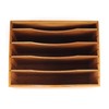 Kinson Bamboo Desk Organizer Paper Files and Mail Sorter with