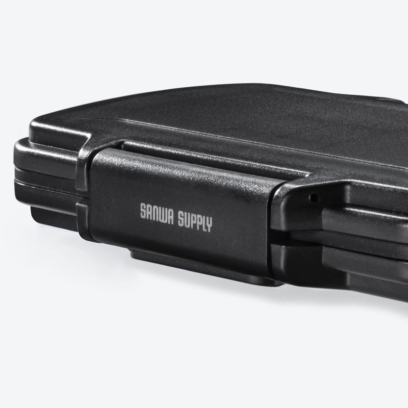 Sanwa Supply FC-MMC29BK Memory Card Case, Waterproof, Dustproof, IP55 Equivalent
