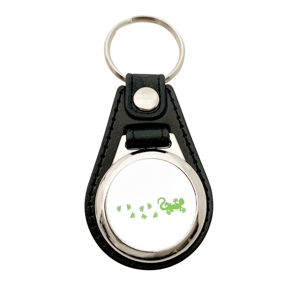 HUURAA Gecko Tapsen Keyring with Motif for All Lizards Friends