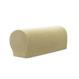 Yogsey 2 PCS Soft Stretch Plush Armrest Covers,Spandex Armrest Covers for Chairs/Sofas, Couch Arm Covers, Furniture Protector Armchair Slipcovers for Recliner