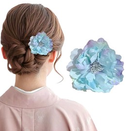 STEEL-LAND Hair Ornaments, Artificial Flower Clips, Set of 2, Flowers, Hair Accessories, Kimonos, Fireworks Shows, Kimonos, Hakamas, Coming-of-age Ceremonies, Graduations, Weddings, Front Photo Shoots
