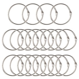 CHRORINE 20 Pack Loose Leaf Binder Ring 1.4 Inch Binder Rings Home Office Book Rings for Scrapbook Notebook