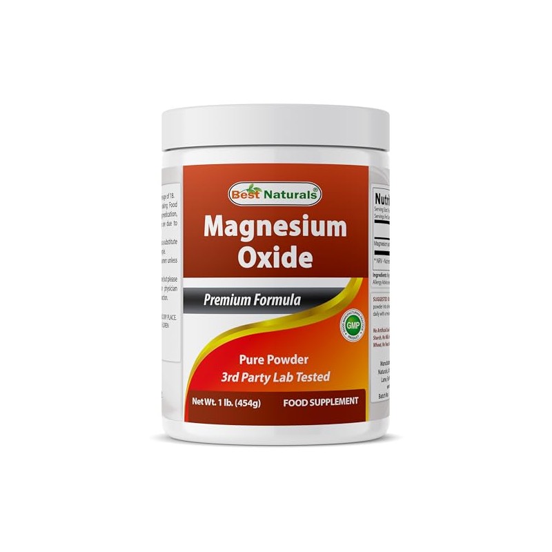 Best Naturals Pure Magnesium Oxide Powder 1 Pound