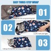 ZINGTERRA Cat Grooming Wrap,Anti-Escape Cat Wrap for Grooming,Self-Adherent Soft Cat