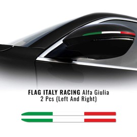 Stripes Adhesive Strips Tricolour Italy for Alfa Giulia Mirrors
