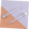 NOLITOY 10 PCS Reusable Plastic Test Tubes with Lids Portable