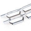 PIT66 1Pc Chrome Upper Bumper Grille Skin Guard Snap On