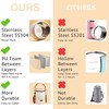 Stackable Stainless Steel Thermal Lunch Box with Lunch Bag and