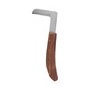 Steel Hoof Knife L Shaped Ergonomic Curved Handle Hoof Trimming
