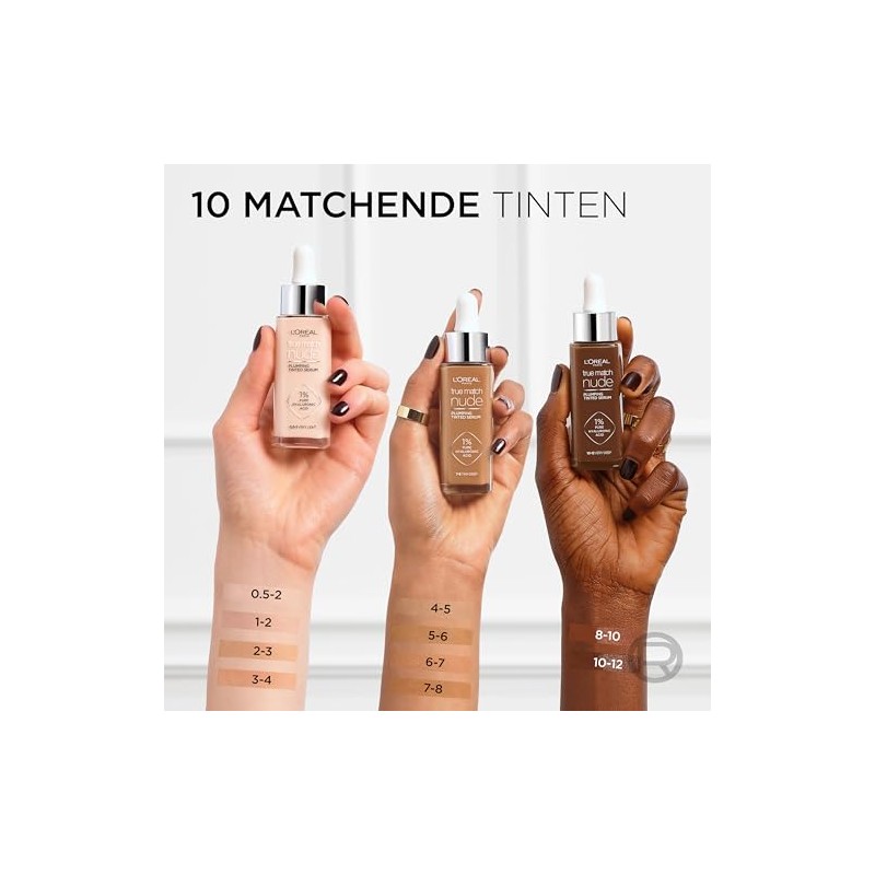 LOréal Paris True Match Sérum Rellenador con Color, Base de