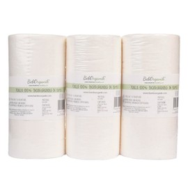 Kit De 3 Rollos Con 100 Toallas De Bambú Pre-cortada