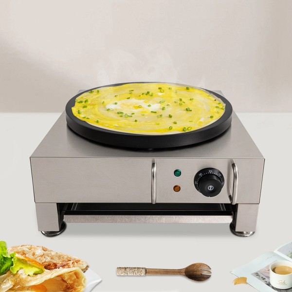 Unbranded 2200W 16 Inch Electric Crepe Maker Pancake Machine Temperature