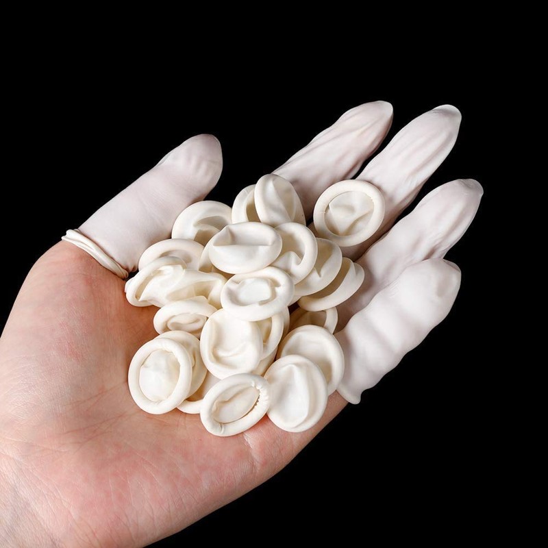JADE KIT Latex Finger Cots, Antistatic Rubber Protect Latex Finger