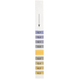 Whatman Indicator Integral Comparison Strip, 8.0 to 9.7 pH (Pack of 200)