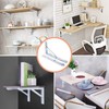 2 Pack 12 Inch Folding Shelf Brackets, OBYFGILY Heavy Duty