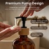 Maisonovo Glass Soap Dispenser Bathroom Set | Hand Soap and