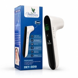 Infrared Forehead Thermometer for Adults, Kids & Baby - Digital No Touch Medical Thermometer with Voice, Dual Forehead & Object Mode, Distance Alert, 30-Set Memory for Home Use