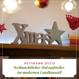 HEITMANN DECO Wooden Stand Xmas Natural Colour Approx. 30 cm