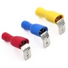 Baomain 1/4" Piggyback Spade Crimp Terminal Connector 0.5-6.0mm² 22-10 AWG