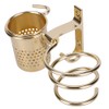 Space Aluminum Wall Mounted Hair Dryer Holder Spiral Hair Care