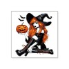 CafePress Orange Witch Square Bumper Sticker Car Decal