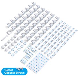 Cabinet Locks for Babies（48Locks+10Keys) Magnetic Child Locks for Cabinets Baby Proofing Cabinets-HelloPony