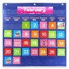 Large Classroom Calendar Pocket Chart with 88 Colorful cards-Durable Nylon