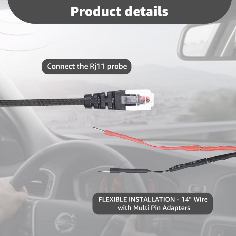 Hodeoo RJ11 Power Cord for Radar Detector,Replacement for Escort Radar
