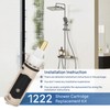 1222 Replacement Cartridge Kit for Moen One-Handle Posi Temp Faucets,Replacement