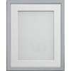 Frame Company Drayton Range 10 x 8 inch Grey Picture Photo Frame with White Mount For Image Size 7 x 5 inch
