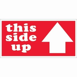 3" x 6" " This SIDE UP" arrow (SCL546) Category: Shipping Labels and Tags