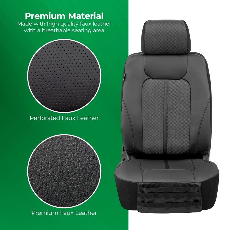 Season Guard Dakota Truck Seat Covers; Universal Fit for Large