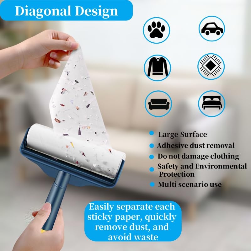 Bryzant Large Lint Roller Refills 6.3 inches Pet Extra Sticky