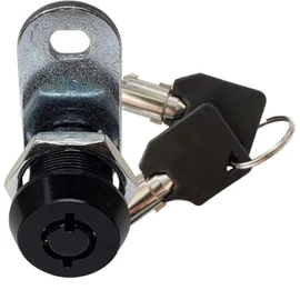 Admiral Locks 5/8” 180 Degree Tubular Cam Lock, Keyed Alike Removable Key RV Compartment Storage Lock Cabinet Locks (5/8 Inch 180°, Black Pack of 1)