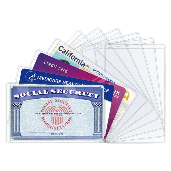 Ramota 10 PCS Social Security Card Protector Sleeves/New Medicare Card