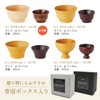 Kishu Lacquerware Kakuda Seibei Shoten WM-403036 Dishwasher-Safe Soup Bowl, Wooden,