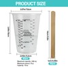 ZephyrCraft 50pcs 240ml Disposable Measuring Cups with 50pcs Mixing Sticks