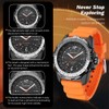 Men's Solar Powered Digital Watch 50M Waterproof Outdoor Sports Watch
