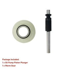 Oil Pump Piston Plunger and Worm Gear Kit Fit for Husqvarna 340 345 350EPA 435 440E 445 450 450E Replace 503932101, 540057901