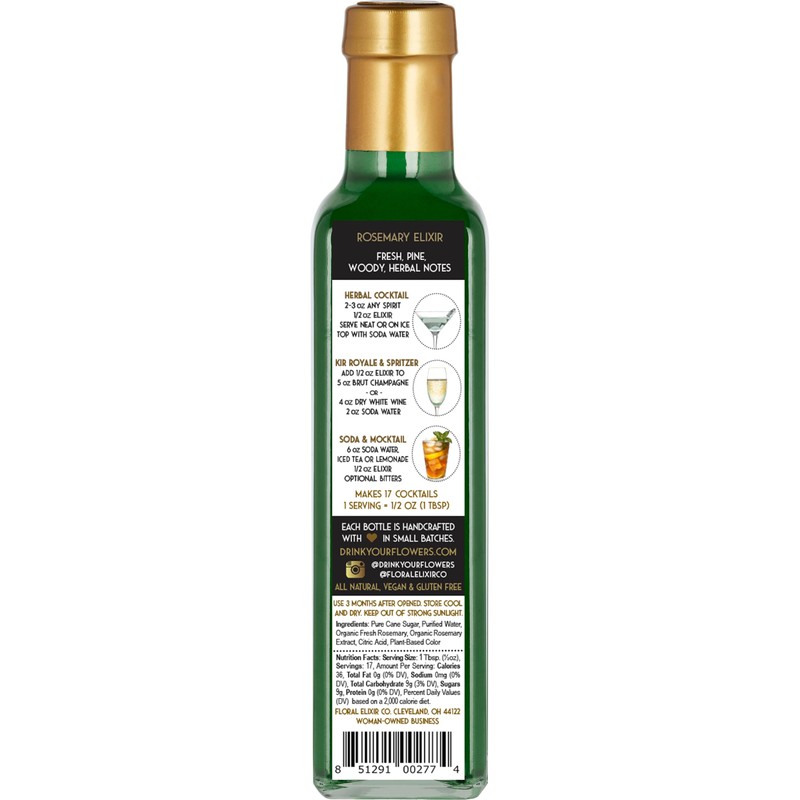 Floral Elixir Co. - All Natural HERB Syrup for Cocktails